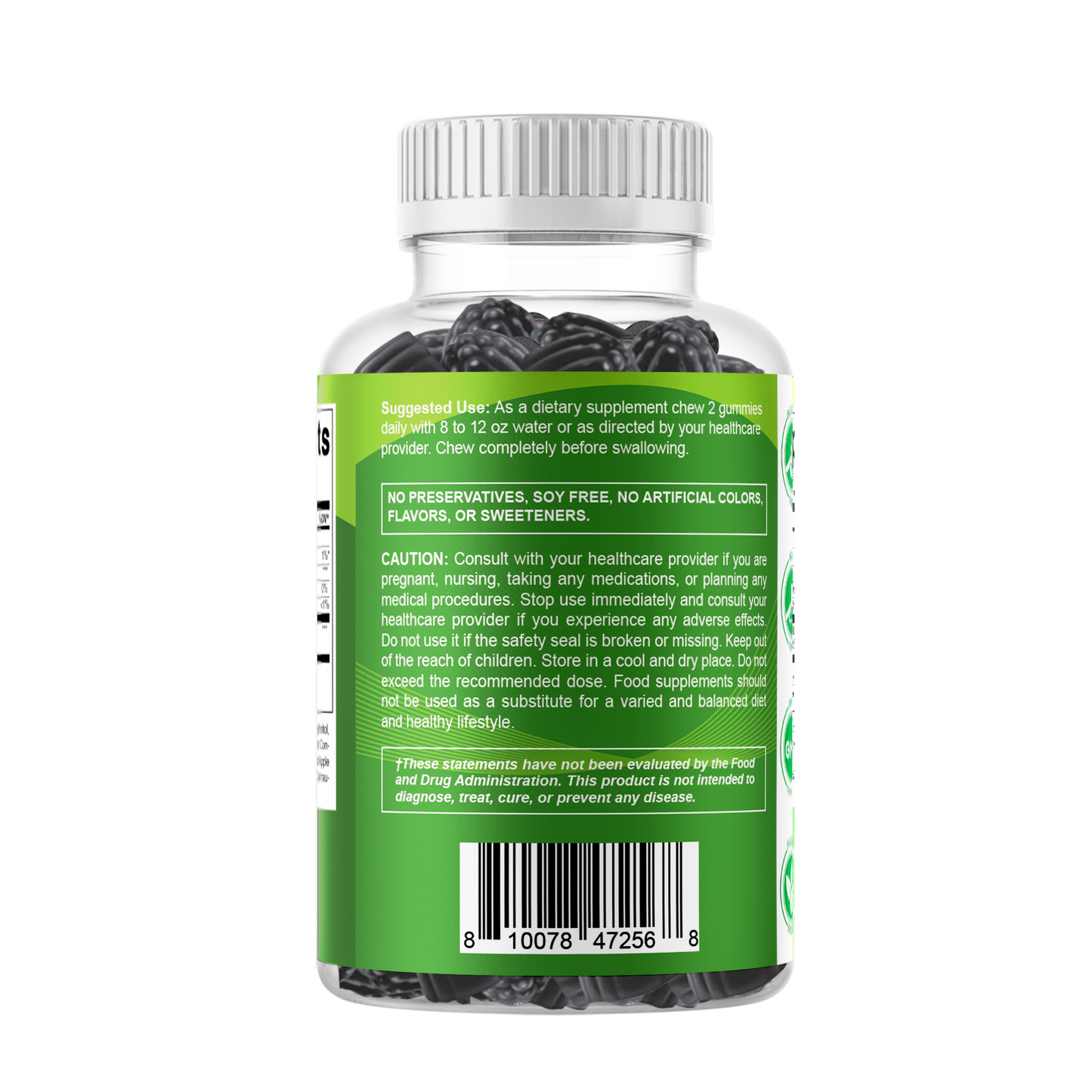 Vitamatic | Sugar Free Moringa Gummies 10000 mg | 60 Gummies
