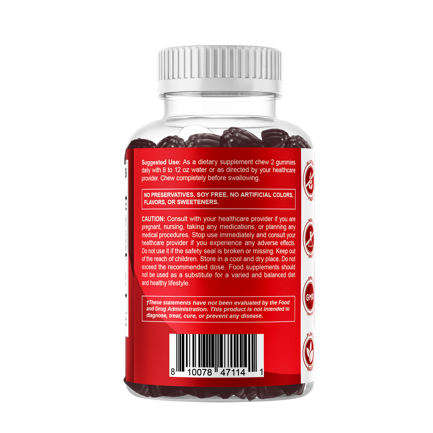 Vitamatic Cranberry with Probiotics | 60 Vegan Gummies