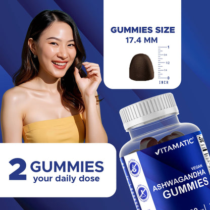 Vitamatic Ashwagandha 1500mg | 60 Vegan Gummies