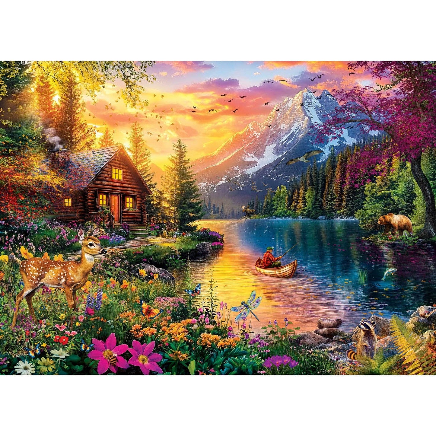 Time Away - Evening Tranquility 1000 Piece Jigsaw Puzzle