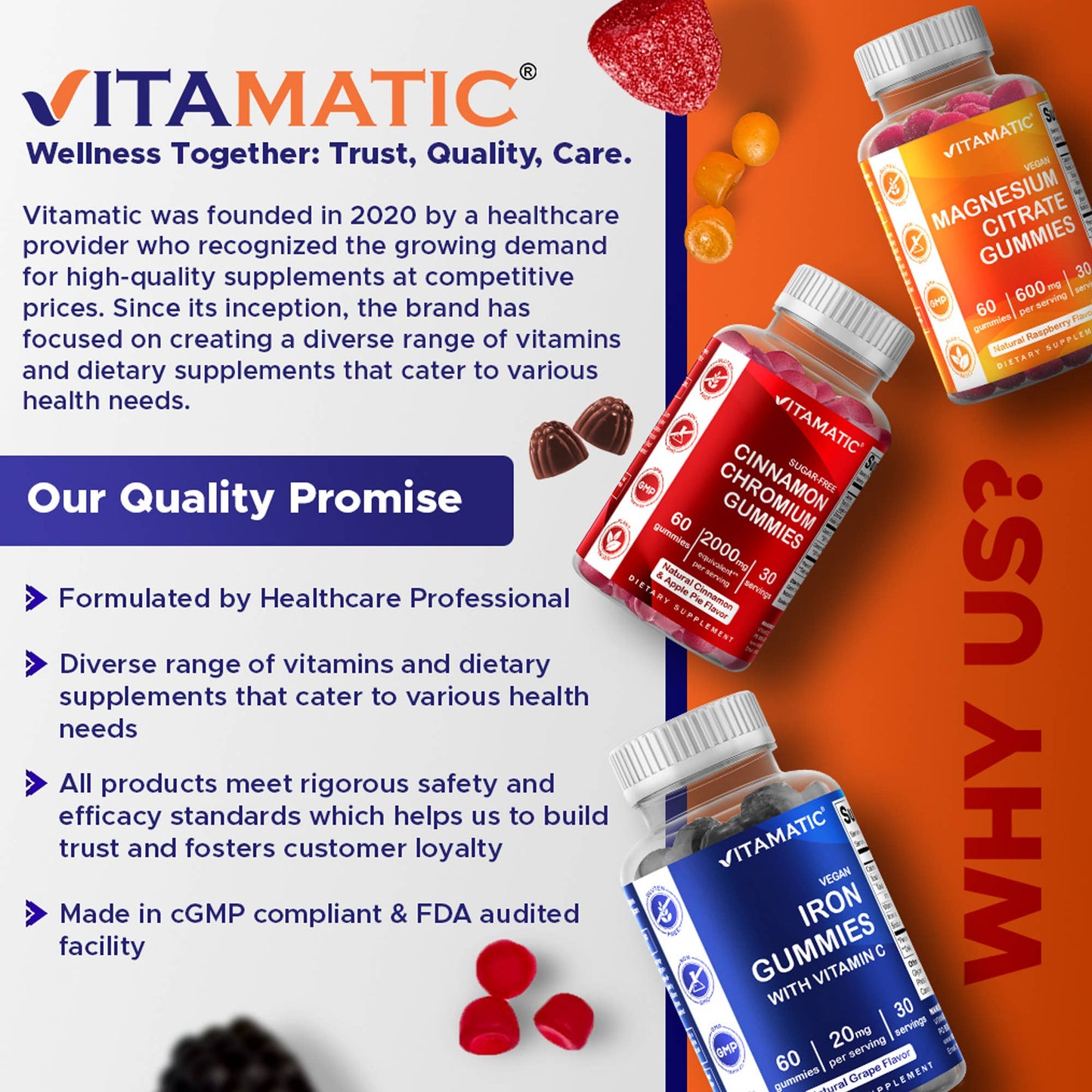 Vitamatic Biotin Gummies 10,000mcg