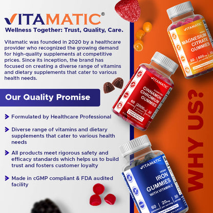 Vitamatic Biotin Gummies 10,000mcg