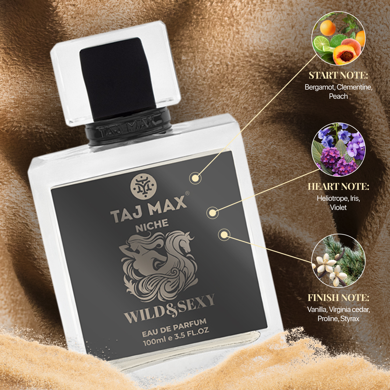 TAJ MAX WILD AND SEXY 3.4 OZ Dubai Long-Lasting Perfume