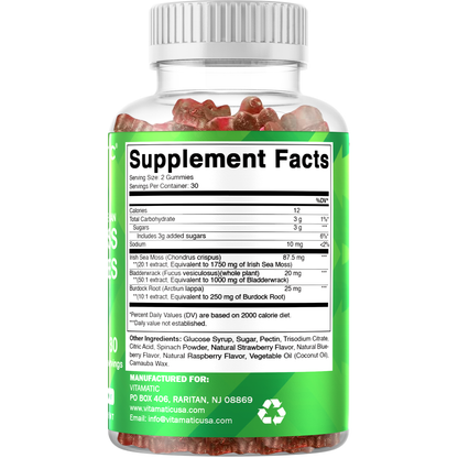 Vitamatic Irish Sea Moss Gummies 3000 mg