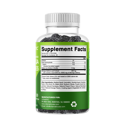 Vitamatic | Sugar Free Moringa Gummies 10000 mg | 60 Gummies