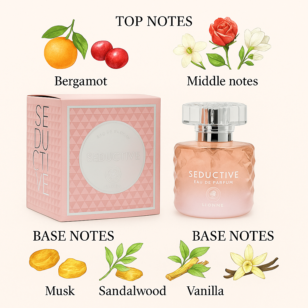 Lionne Seductive Woman EDP 3.4 Oz Fresh Floral Fruity Dubai