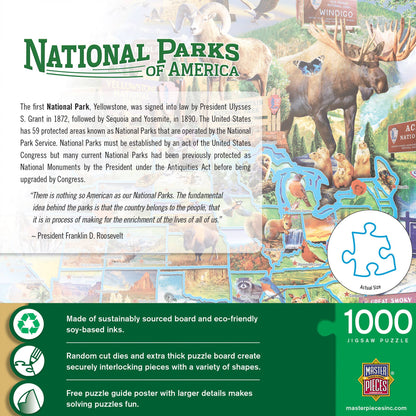 National Parks of America 1000 Piece Jigsaw Jigsaw Puzzle