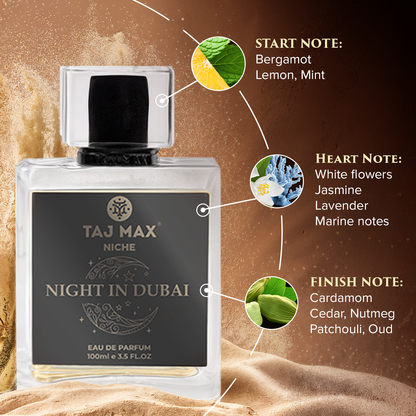 TAJ MAX NIGHT IN DUBAI 3.4 OZ Dubai Long-Lasting Perfume