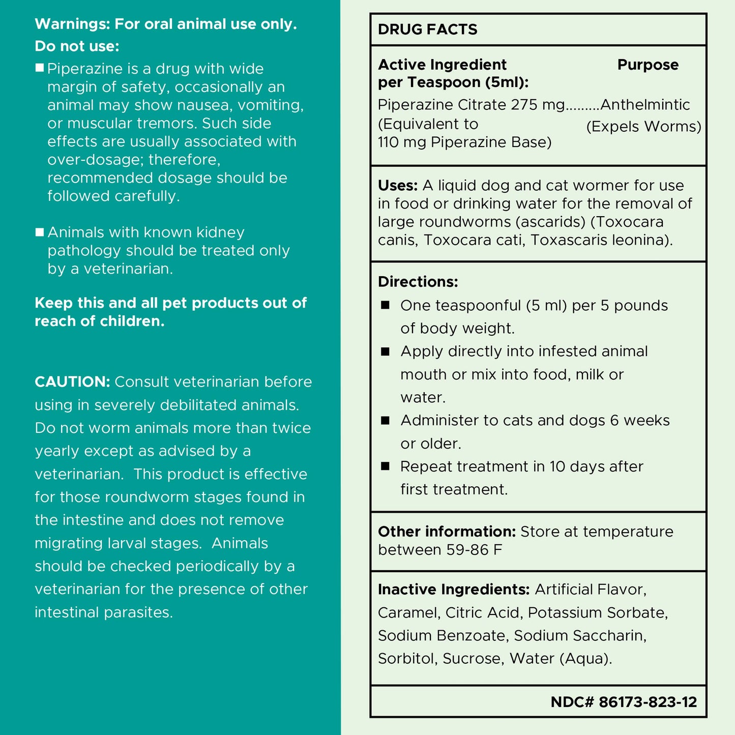Stop The Worms Dewormer Liquid for Puppies & Kittens