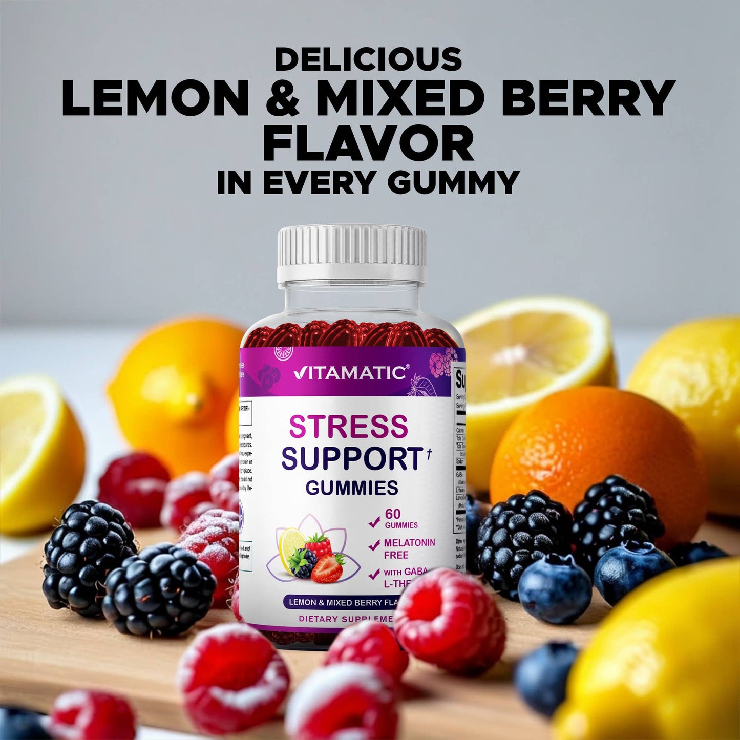 Vitamatic Stress Relief Gummies - 60 Gummies