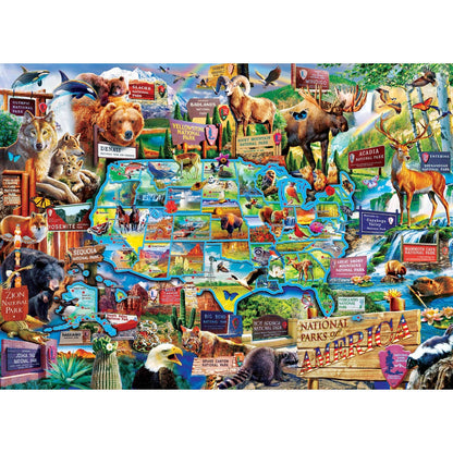 National Parks of America 1000 Piece Jigsaw Jigsaw Puzzle