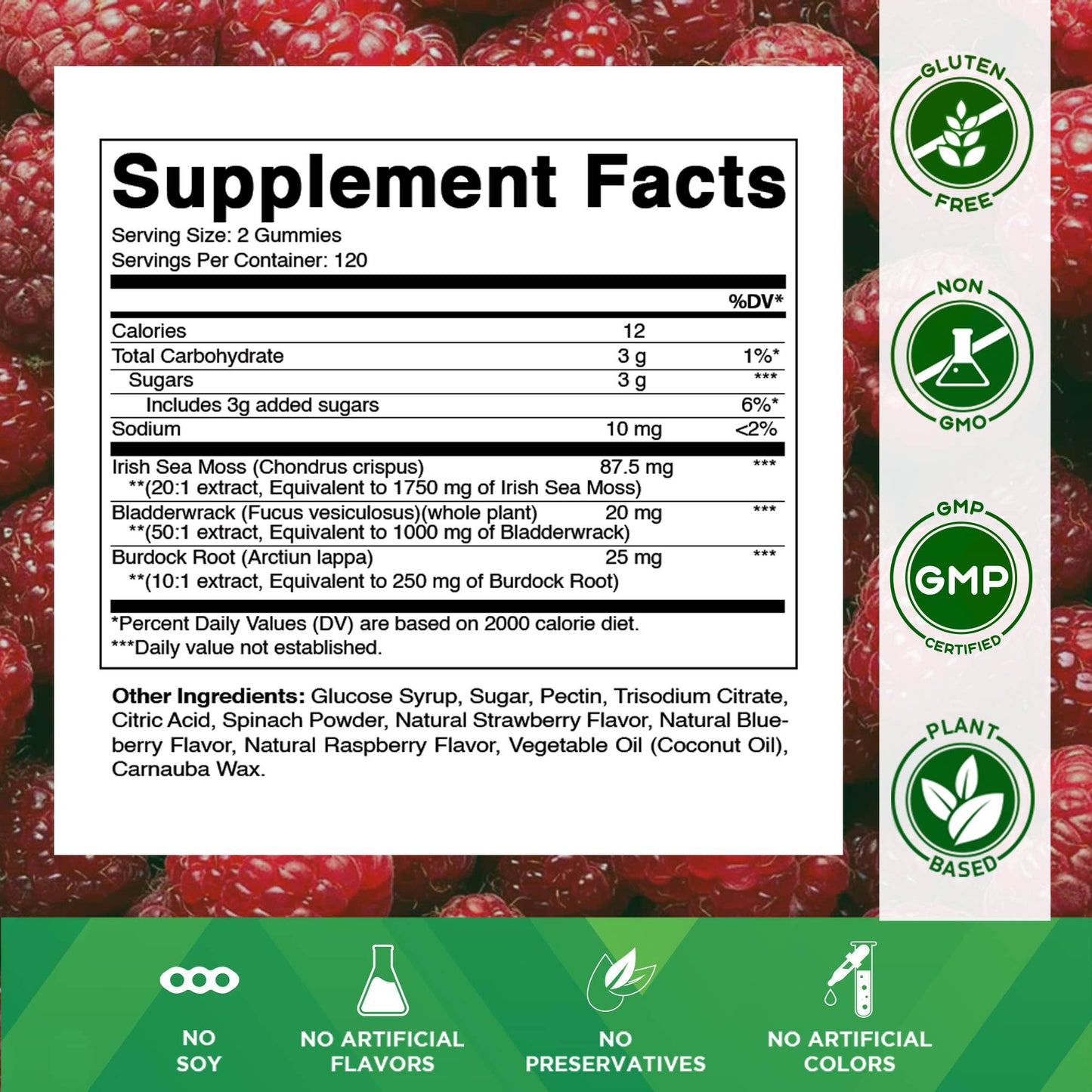 Vitamatic | Irish Sea Moss 3000 mg | 240 Vegan Gummies