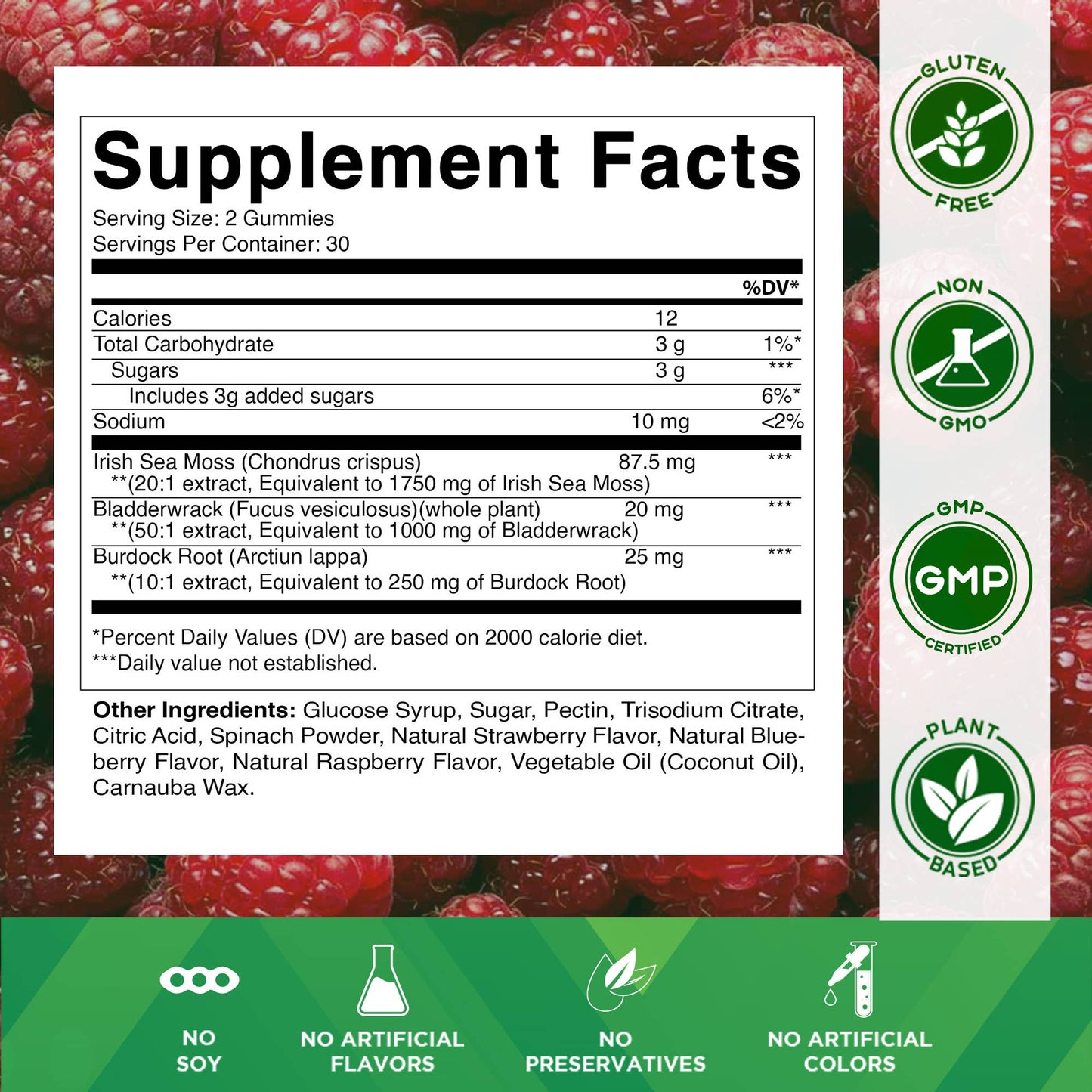 Vitamatic Irish Sea Moss Gummies 3000 mg