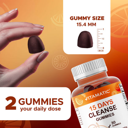 Vitamatic | 15 Days Cleanse Gummies | 30 Gummies