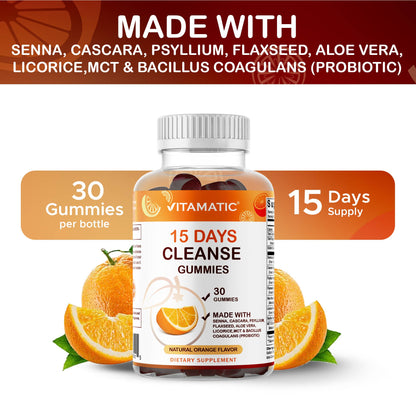 Vitamatic | 15 Days Cleanse Gummies | 30 Gummies