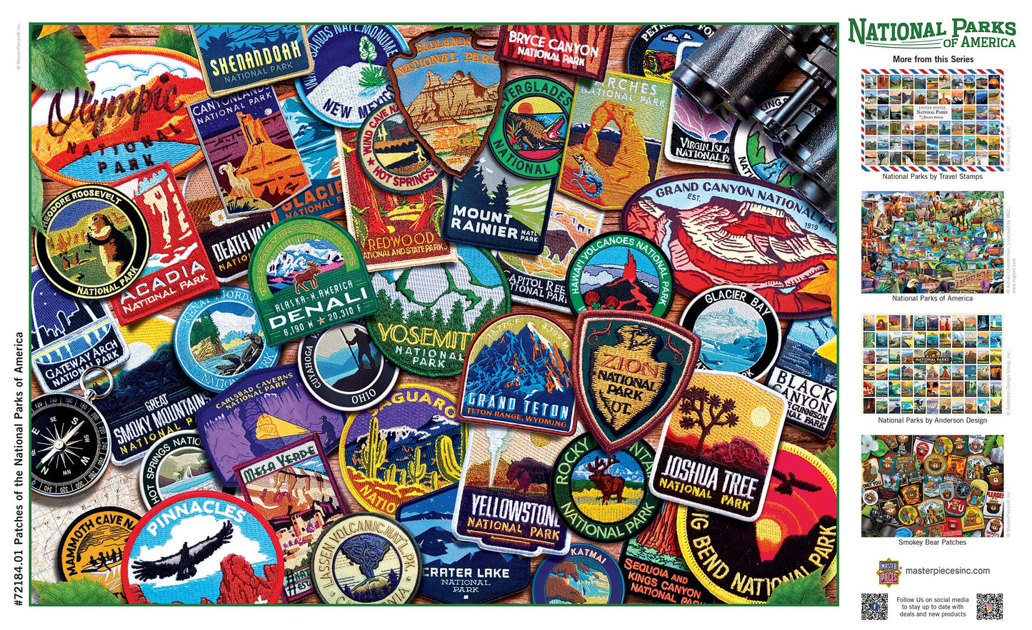 Patches of the National Parks 1000 Piece Puzzle