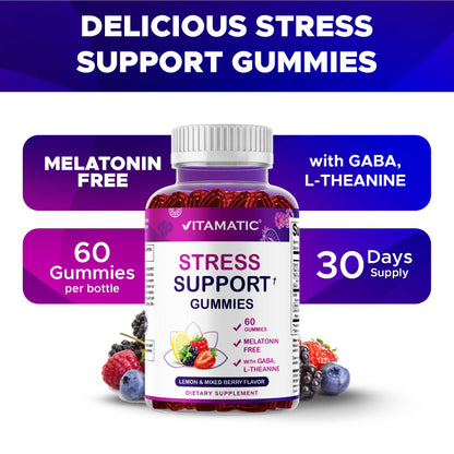 Vitamatic Stress Relief Gummies - 60 Gummies