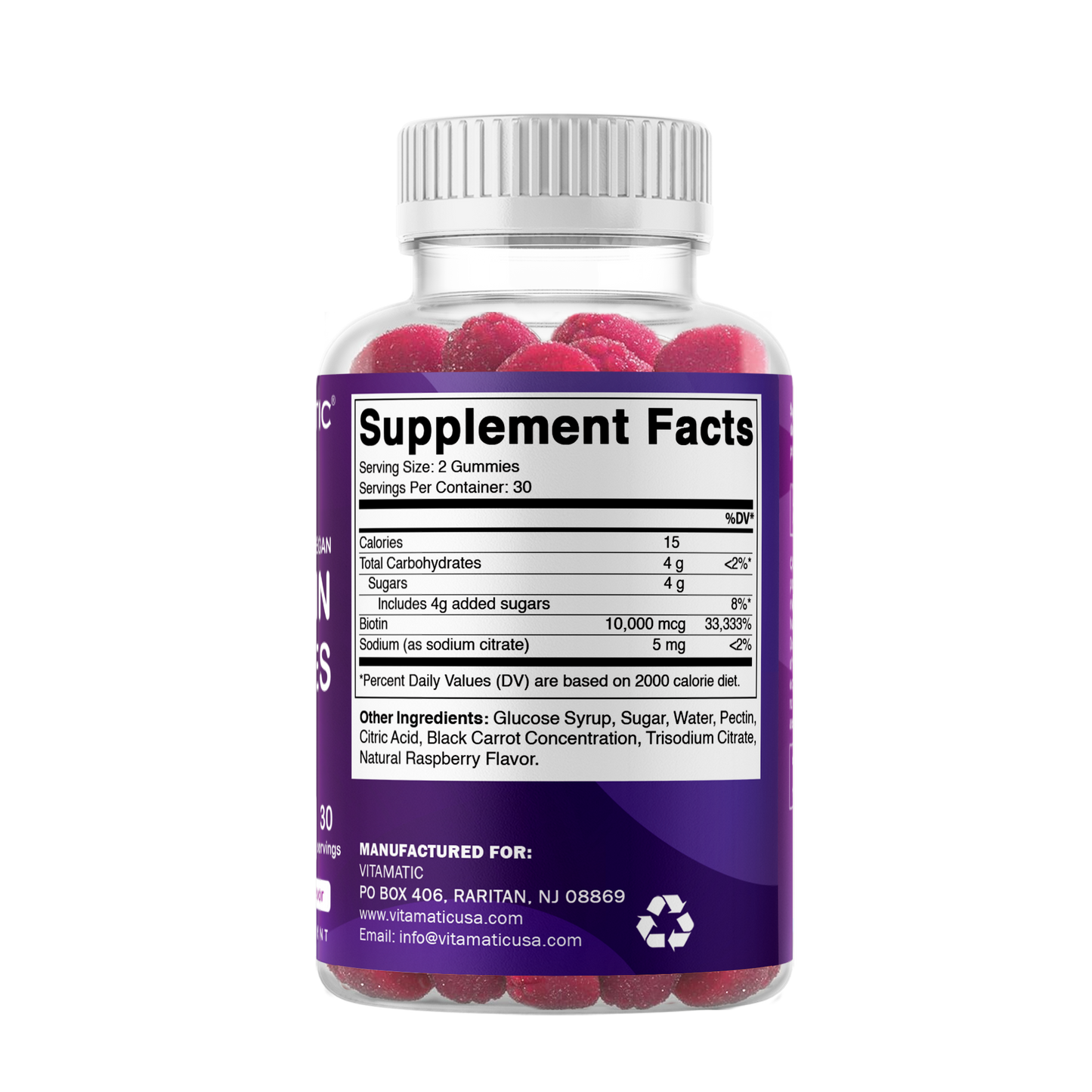 Vitamatic Biotin Gummies 10,000mcg