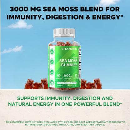 Vitamatic Irish Sea Moss Gummies 3000 mg