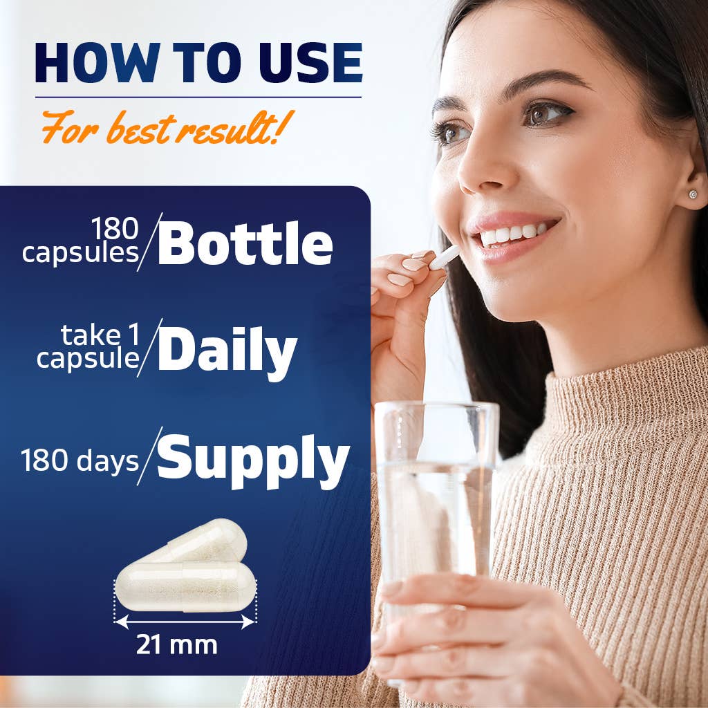 Vitamatic Magnesium Citrate 500mg | 180 Vegetarian Capsules