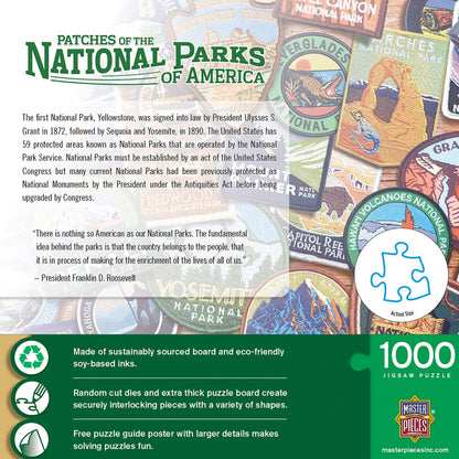 Patches of the National Parks 1000 Piece Puzzle