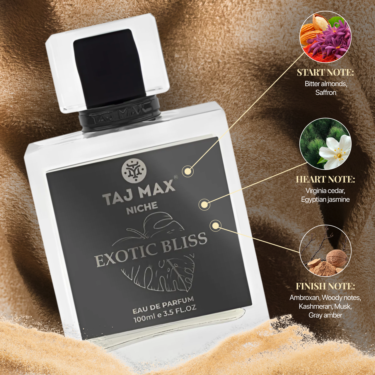 TAJ MAX EXOTIC BLISS 3.4 OZ Dubai Long-Lasting Perfume