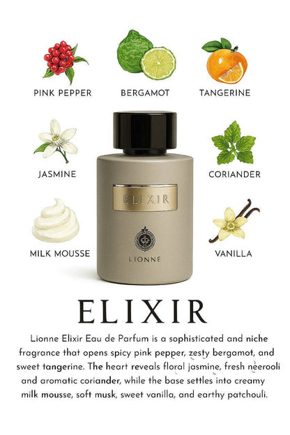 Lionne Elixir Eau de Parfum 3.4 Oz  Unisex Dubai Oriental