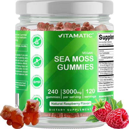Vitamatic | Irish Sea Moss 3000 mg | 240 Vegan Gummies
