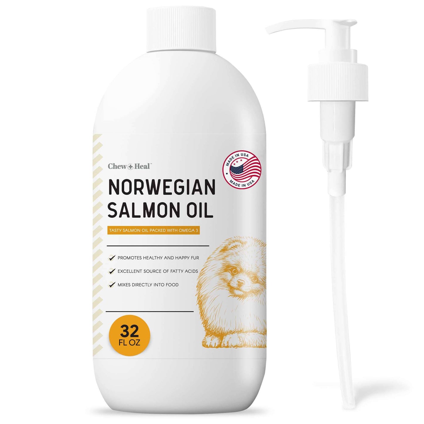 Norwegian Salmon Oil Skin & Coat Supplement for Dogs & Cats