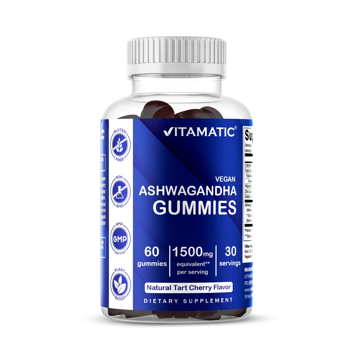 Vitamatic Ashwagandha 1500mg | 60 Vegan Gummies