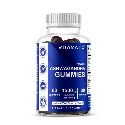 Vitamatic Ashwagandha 1500mg | 60 Vegan Gummies