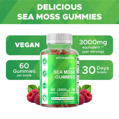 Vitamatic Irish Sea Moss Gummies 3000 mg