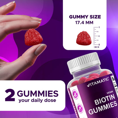 Vitamatic Biotin Gummies 10,000mcg