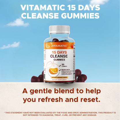 Vitamatic | 15 Days Cleanse Gummies | 30 Gummies