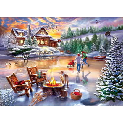 Time Away - An Evening Skate 1000 Piece Puzzle