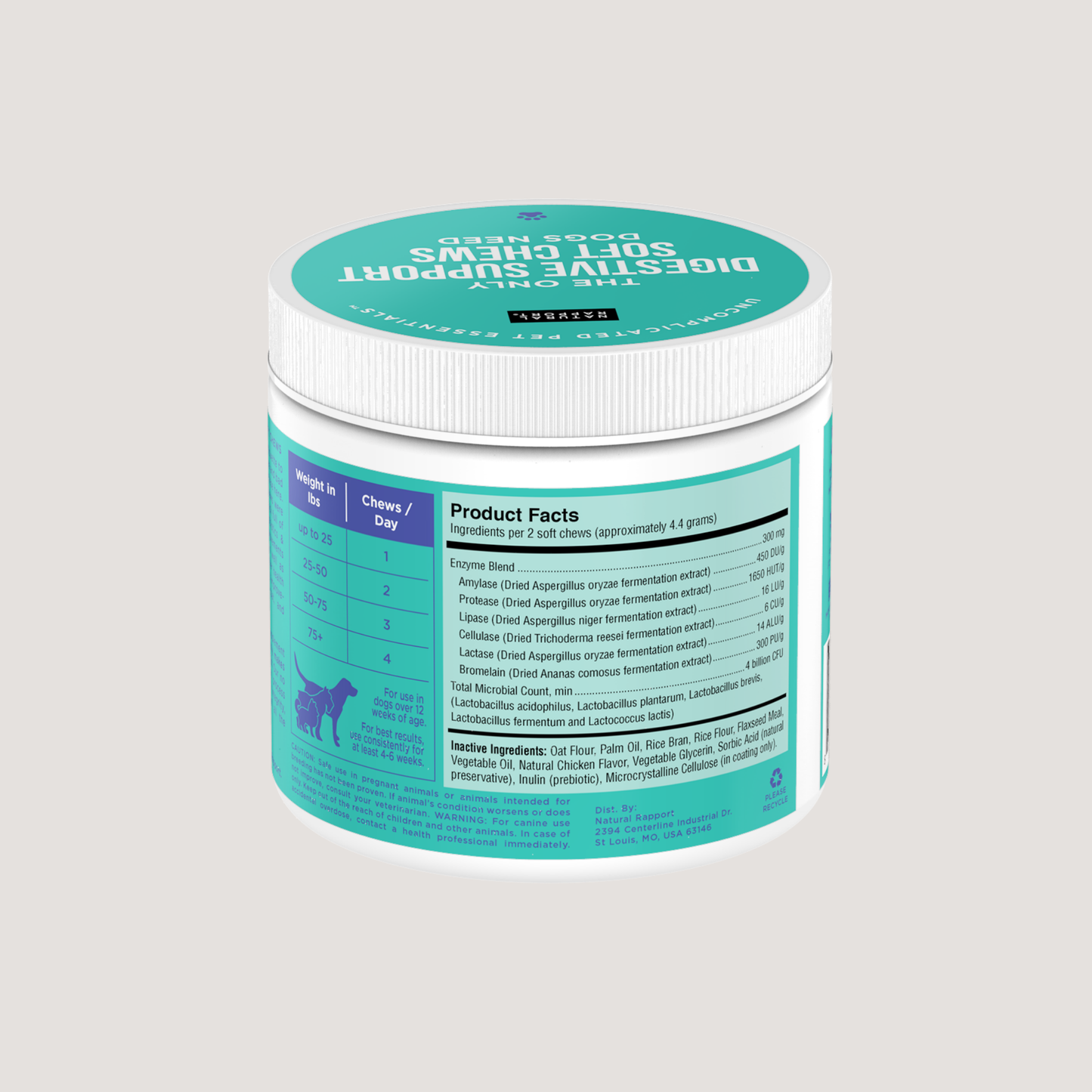 The Only Digestive Support Soft Chews Dogs Need