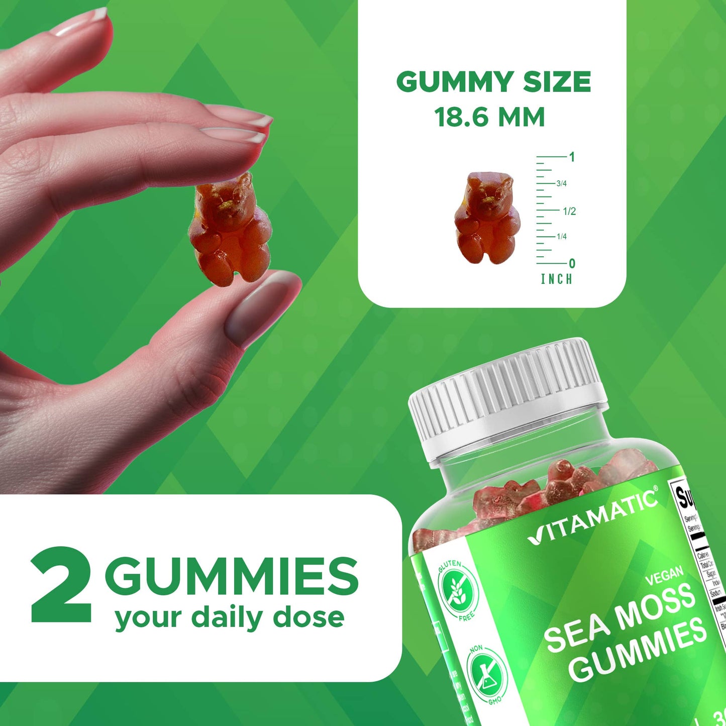 Vitamatic Irish Sea Moss Gummies 3000 mg