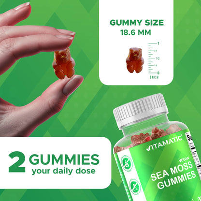 Vitamatic Irish Sea Moss Gummies 3000 mg