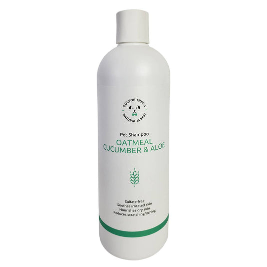 Dr. Theo's Dog Shampoo - Oatmeal, Cucumber & Aloe, 16 oz